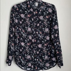H&M FLORAL BUTTON DOWN SHIRT | 4